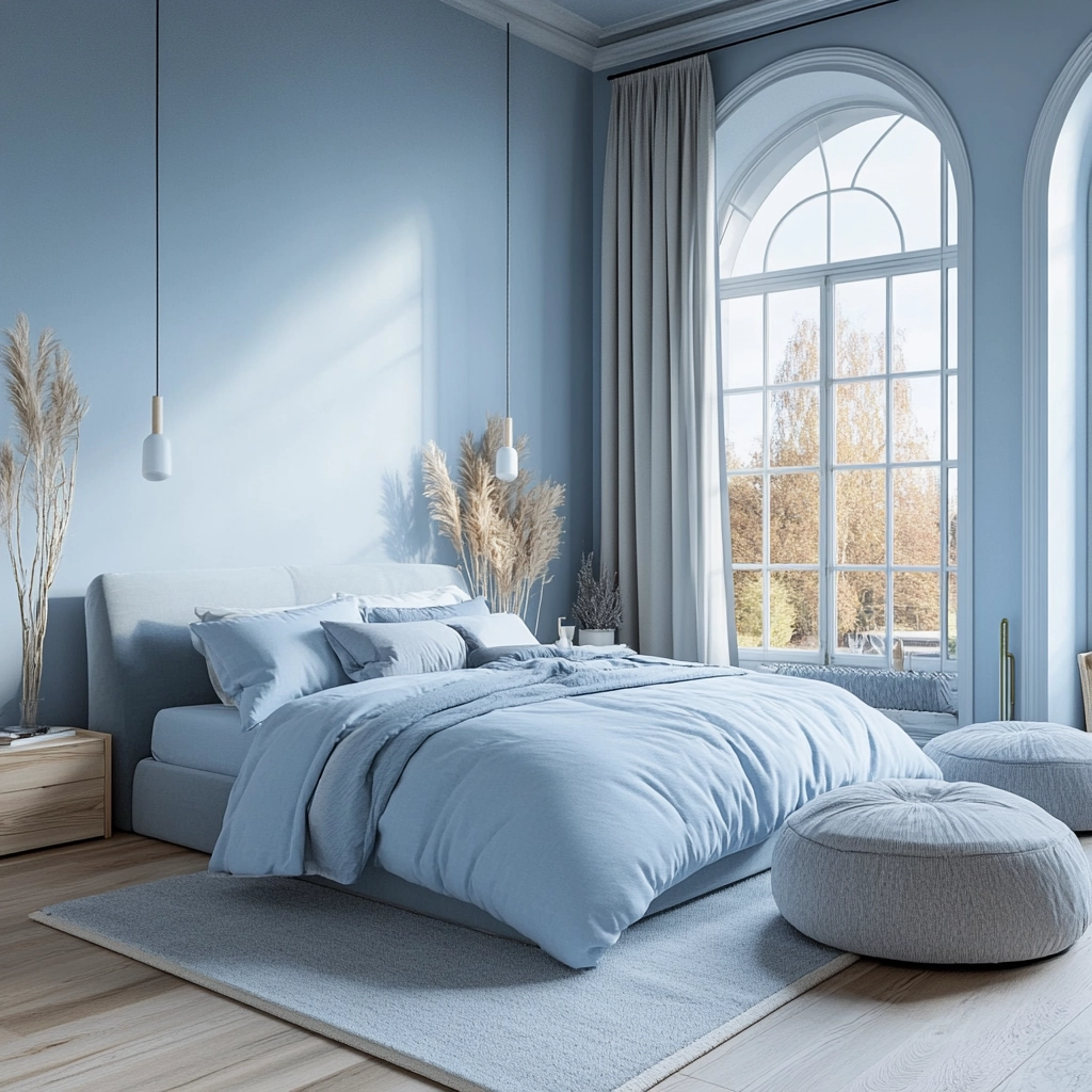 light blue farmhouse bedroom 12