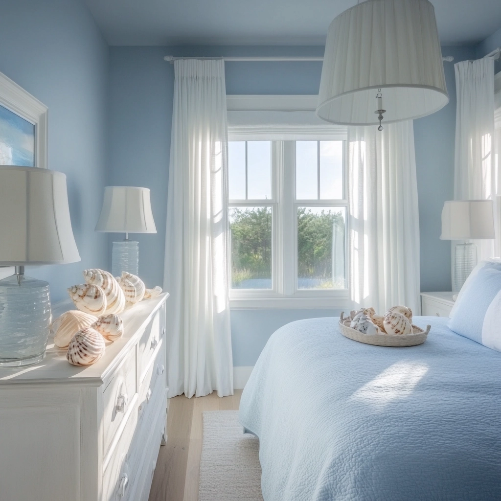 light blue farmhouse bedroom 14