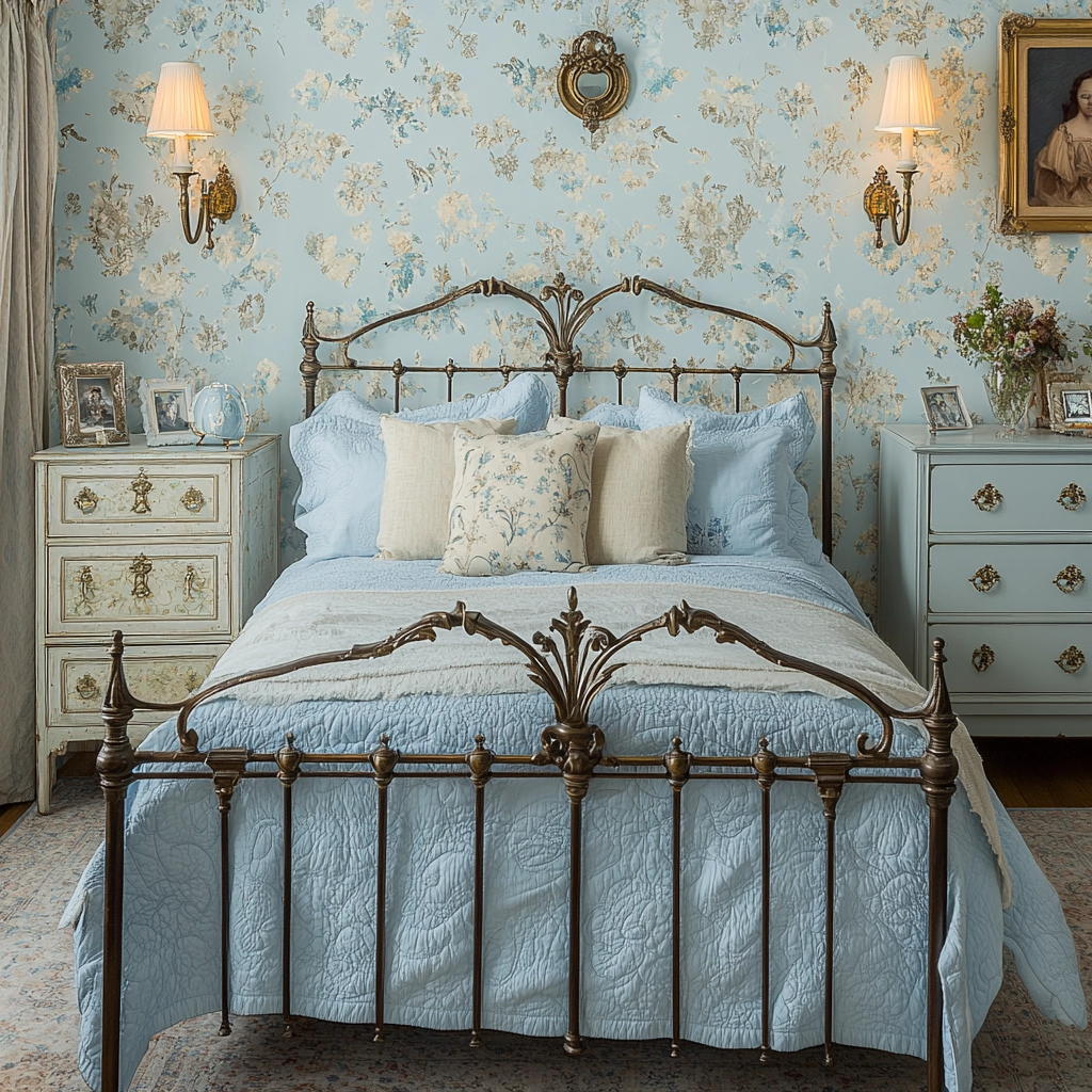 light blue farmhouse bedroom 17