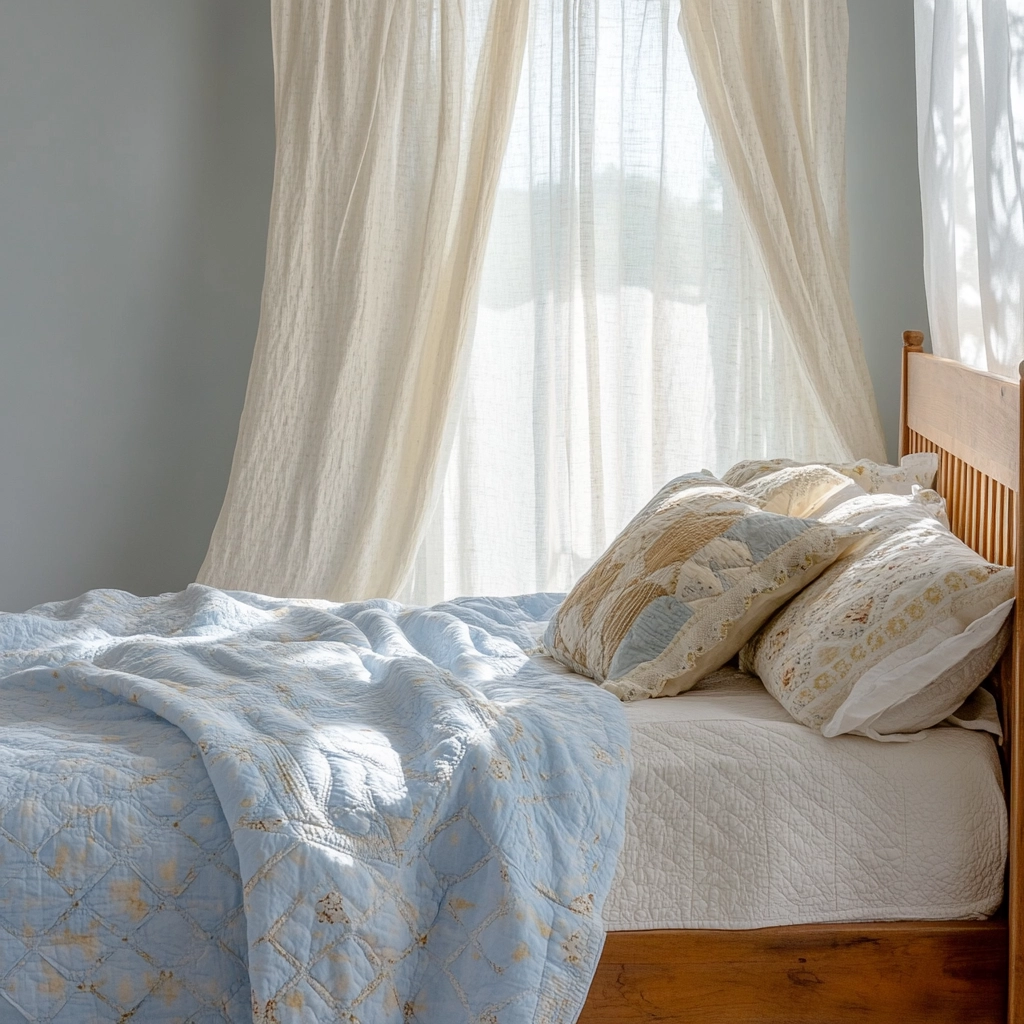 light blue farmhouse bedroom 2
