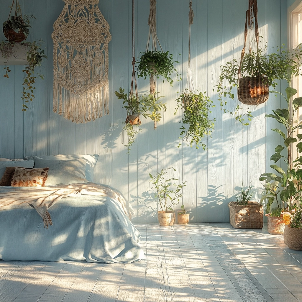light blue farmhouse bedroom 21