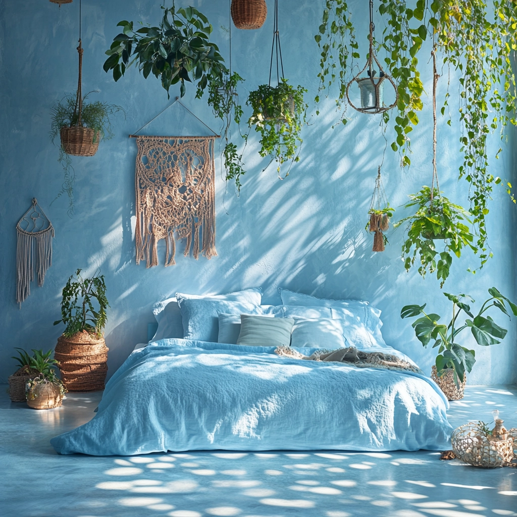 light blue farmhouse bedroom 24
