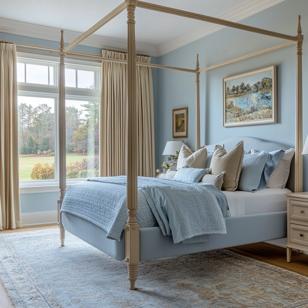 light blue farmhouse bedroom 27