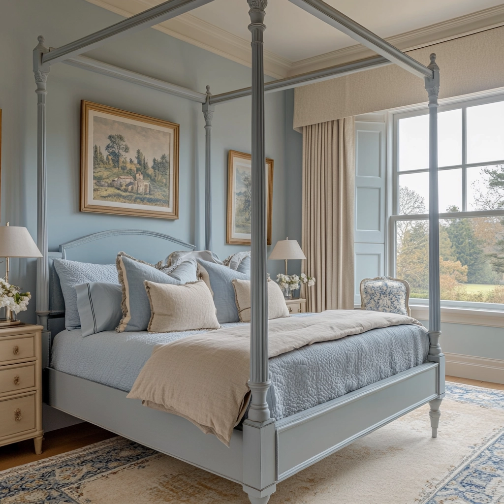 light blue farmhouse bedroom 28