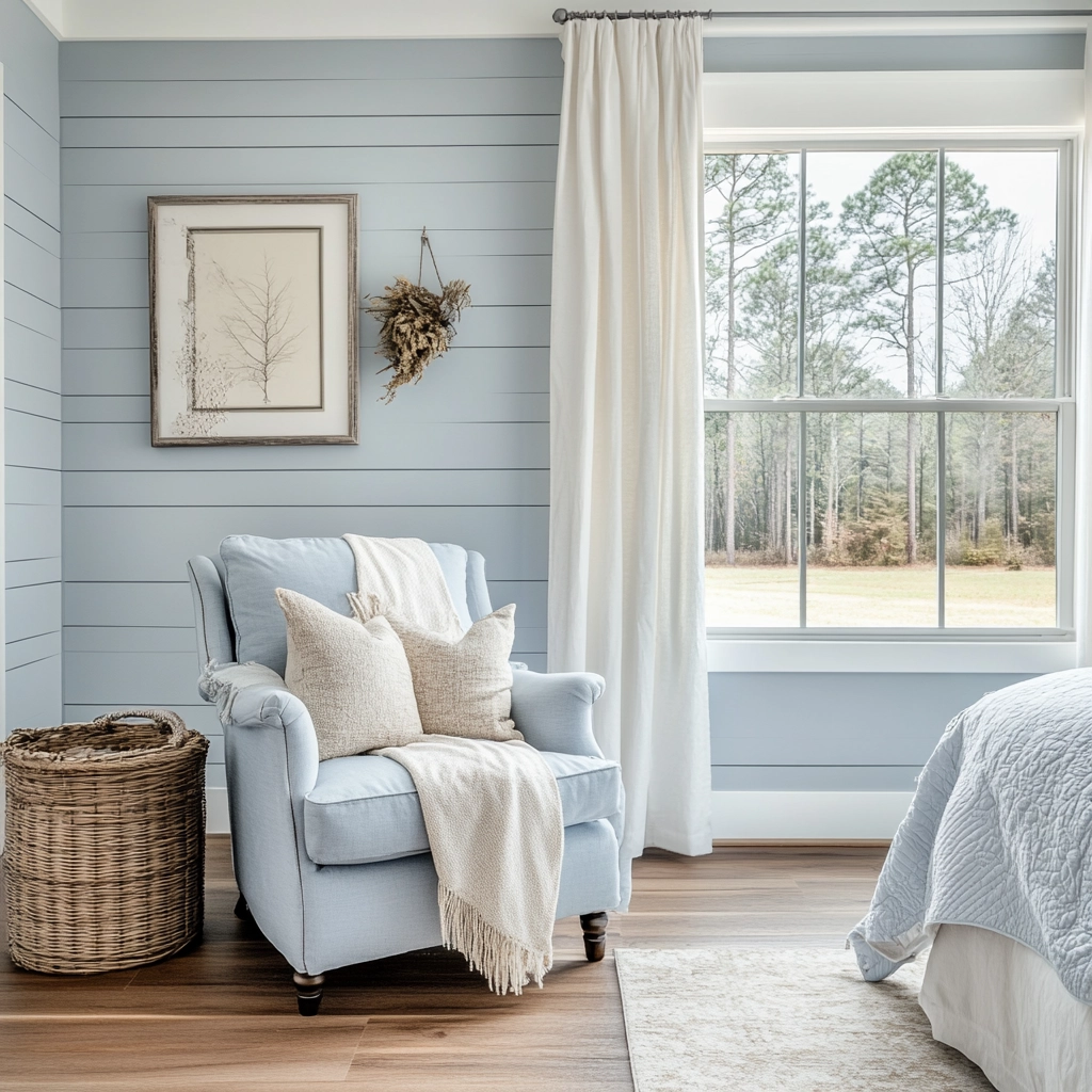 light blue farmhouse bedroom 32