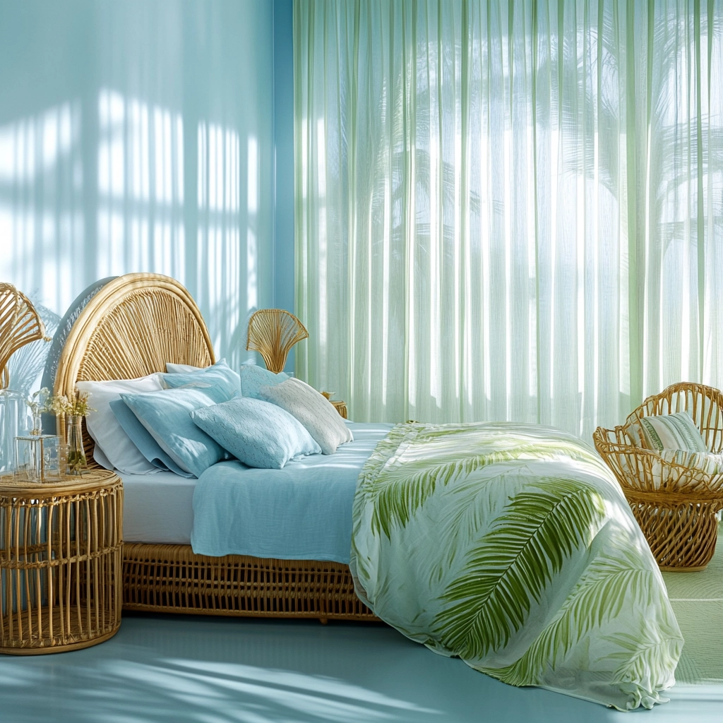 light blue farmhouse bedroom 53