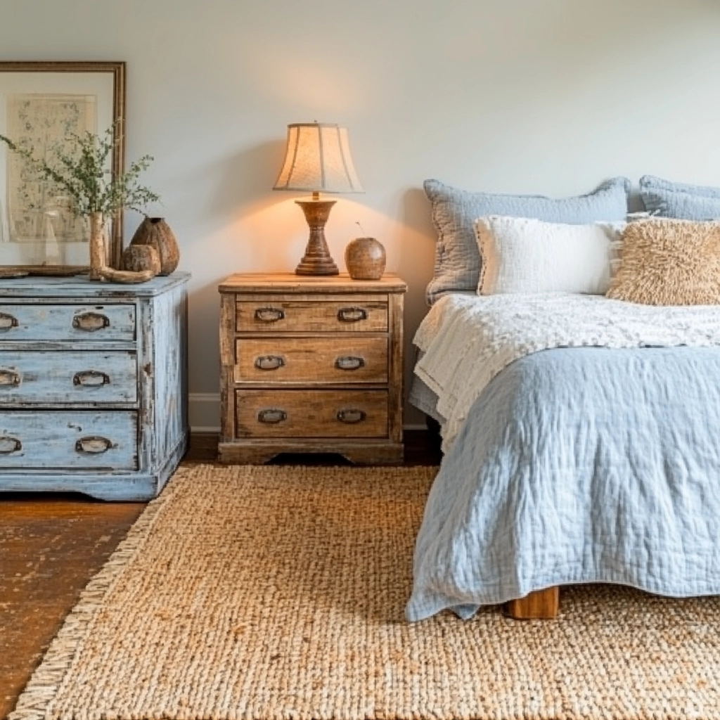 light blue farmhouse bedroom 6