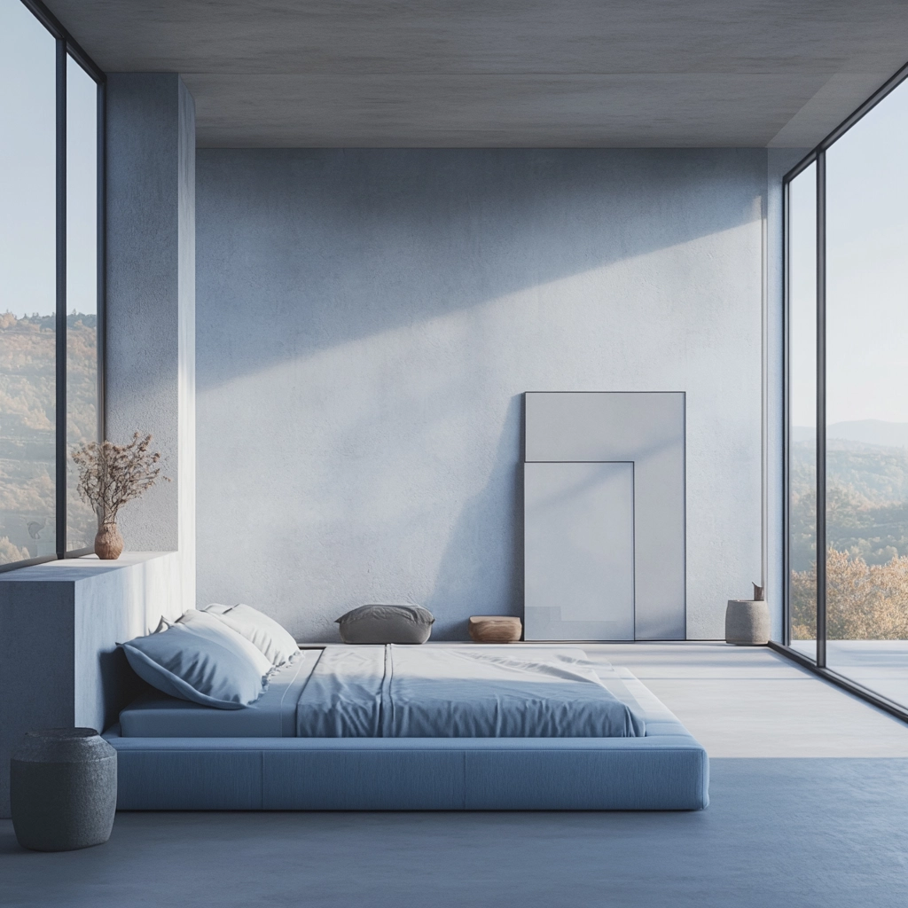 light blue farmhouse bedroom 61
