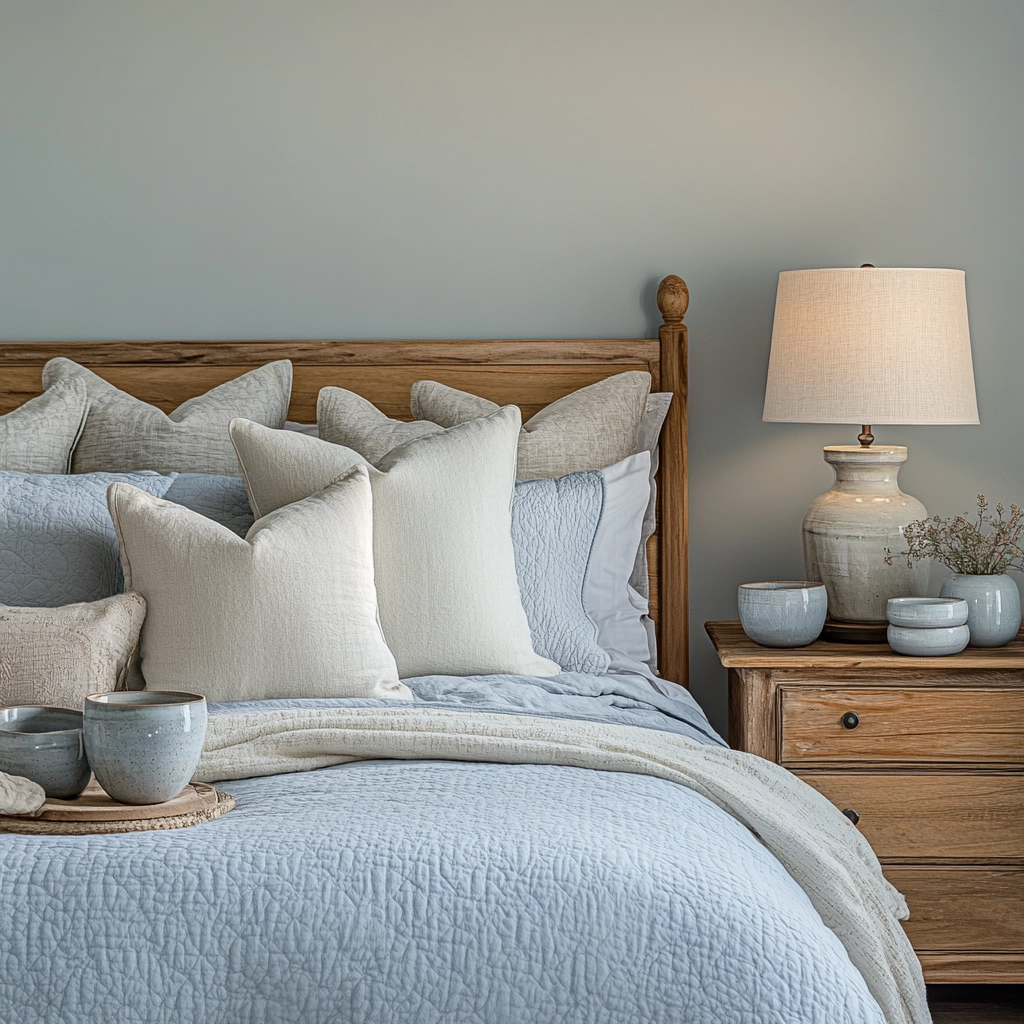 light blue farmhouse bedroom 71