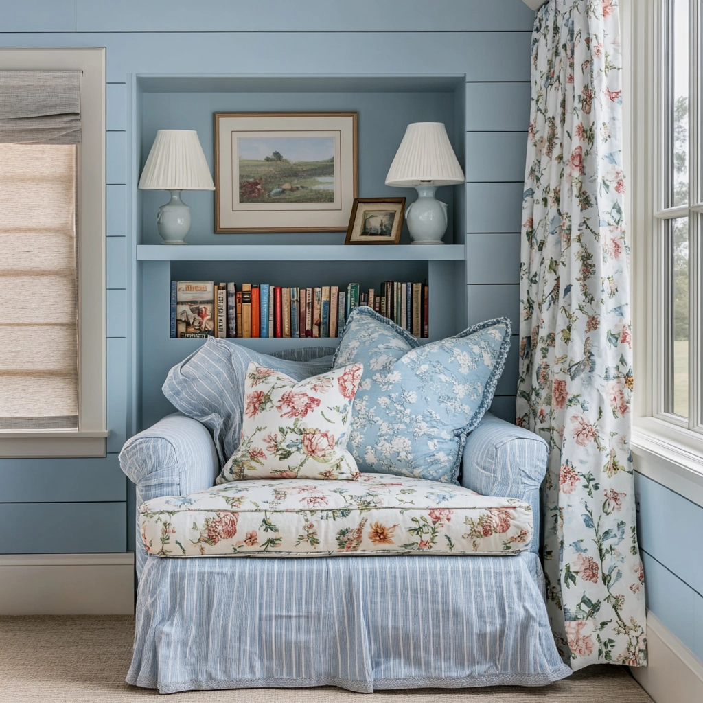 light blue farmhouse bedroom 74