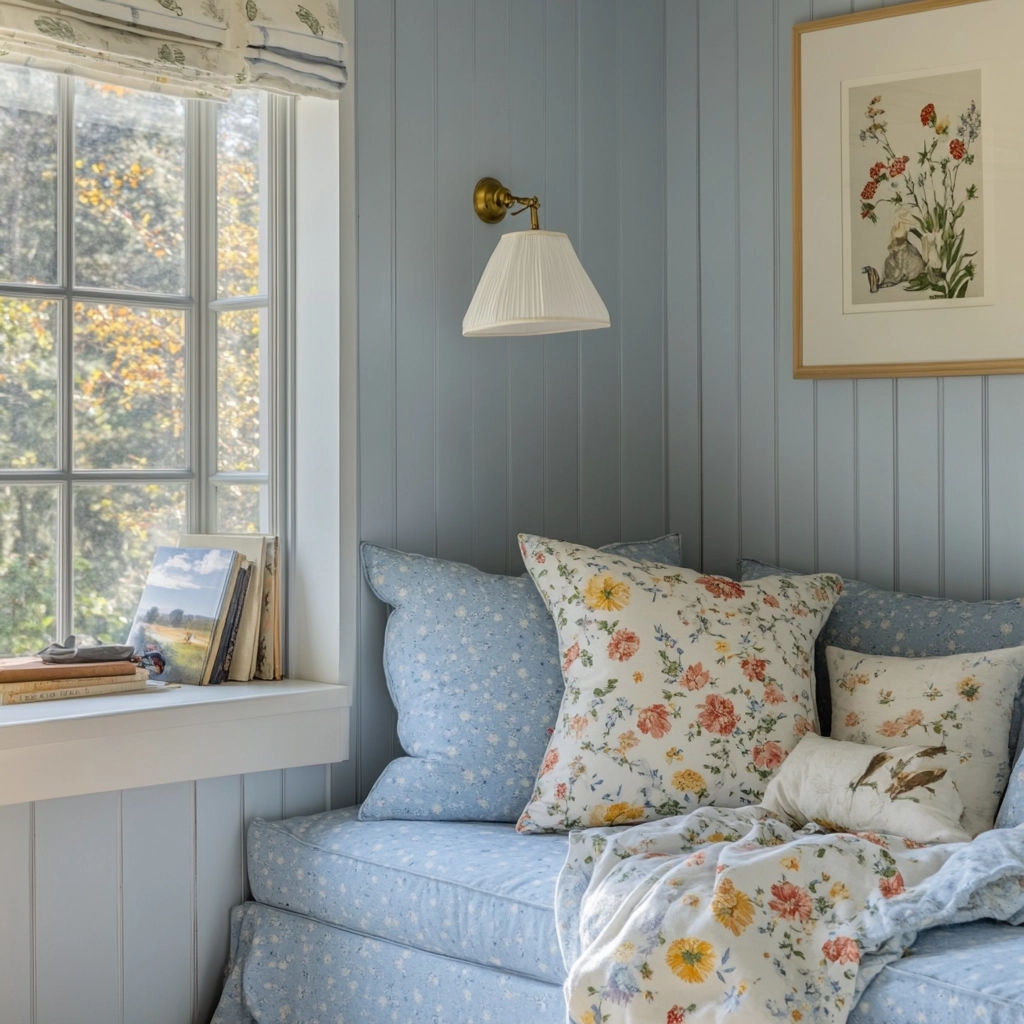 light blue farmhouse bedroom 75