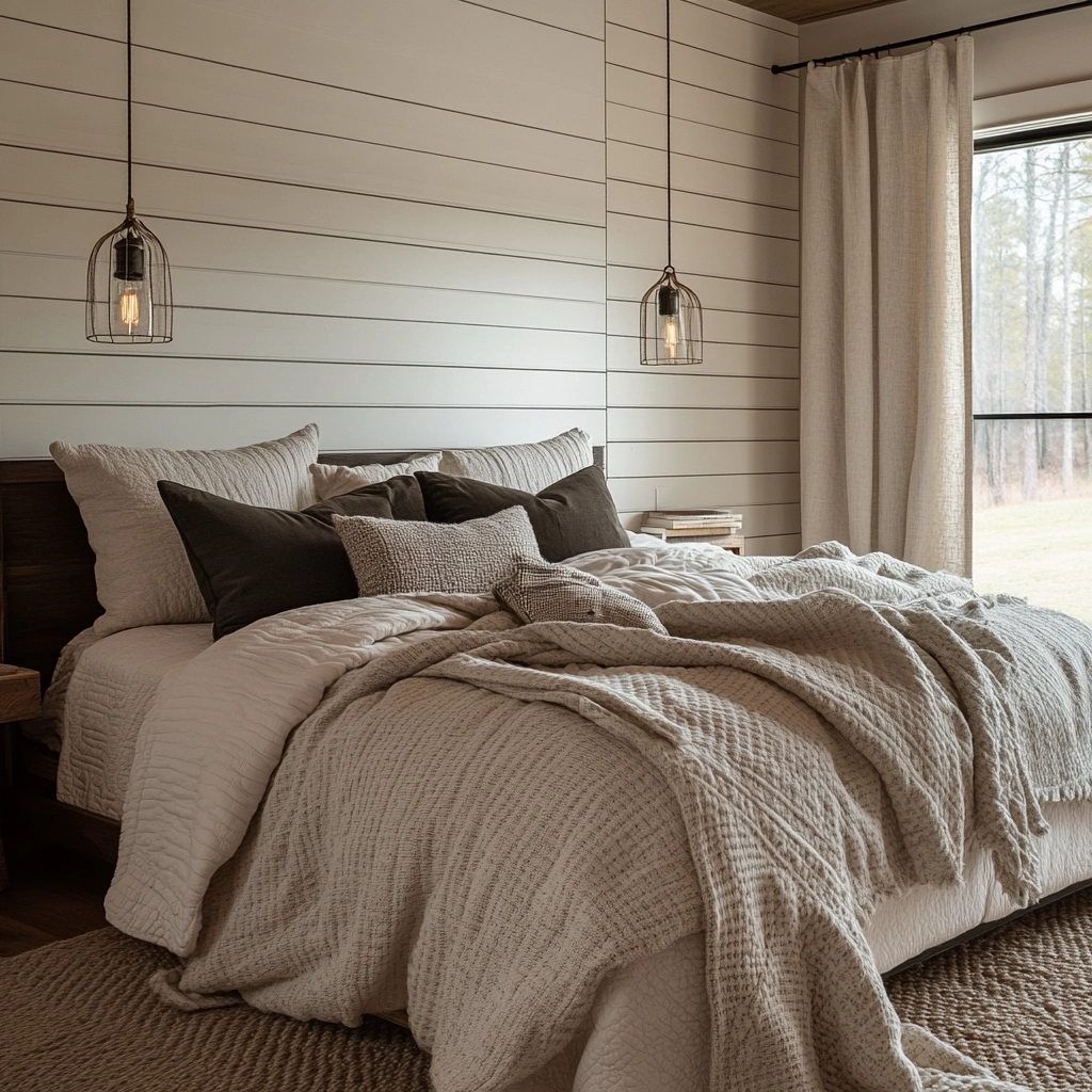 masculine farmhouse bedroom 24