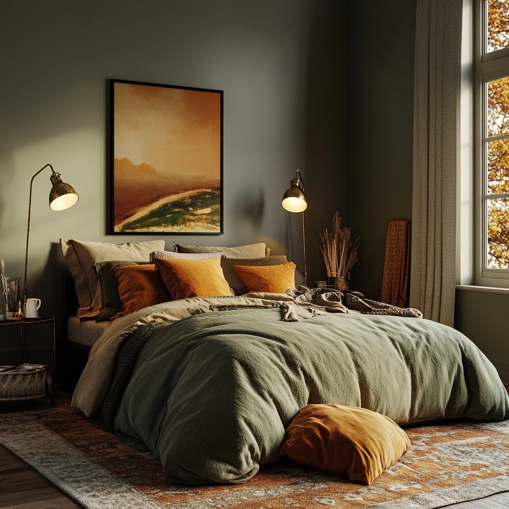 masculine farmhouse bedroom 25