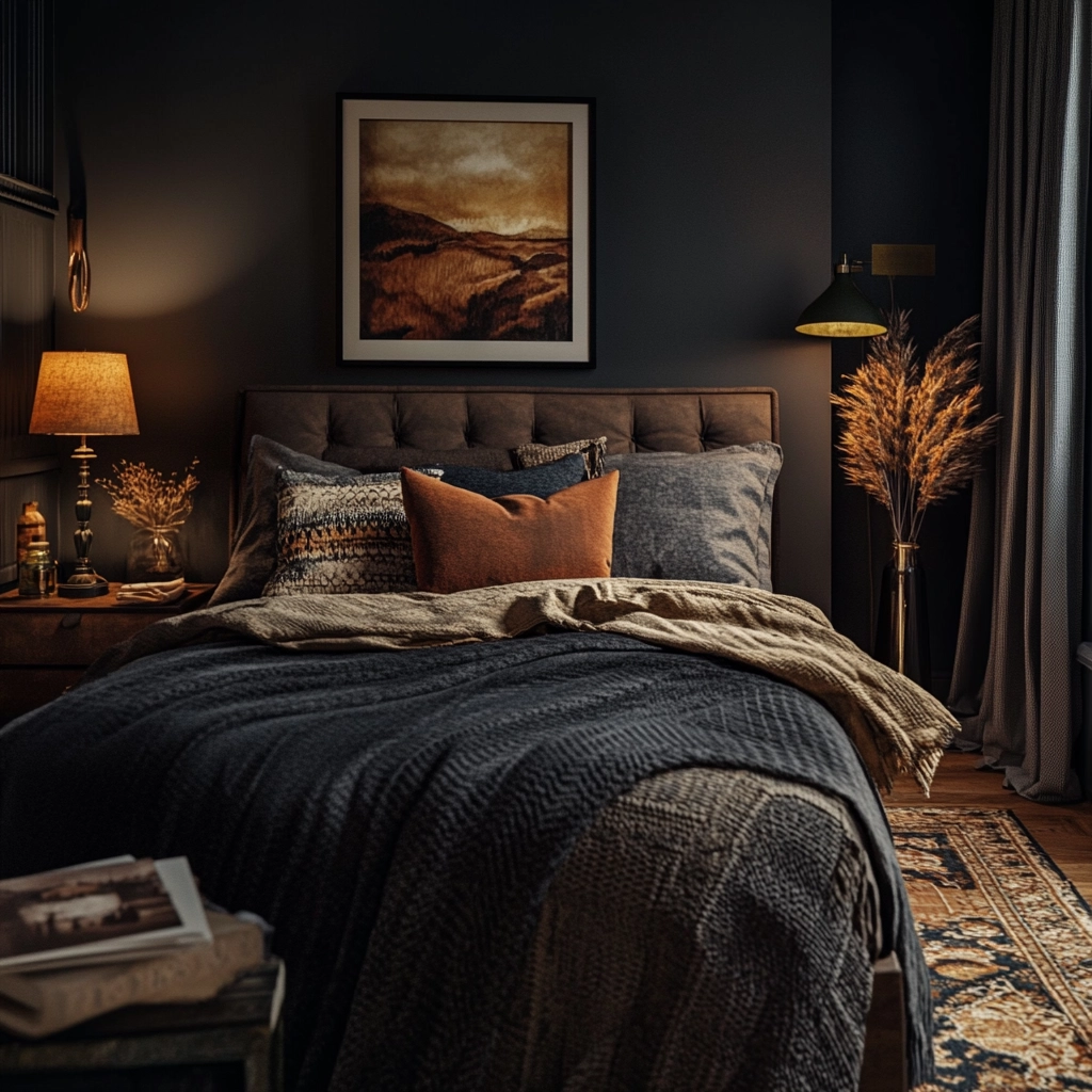 masculine farmhouse bedroom 26
