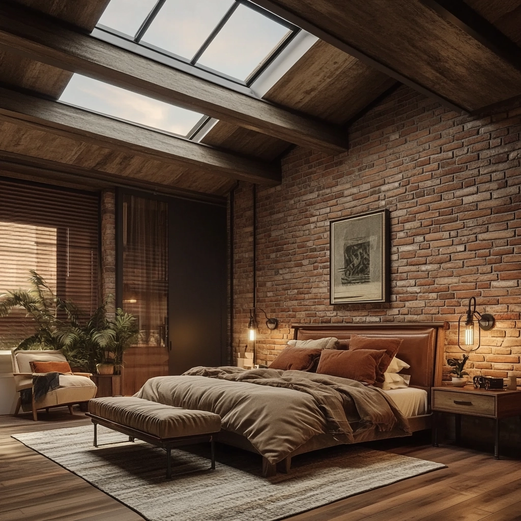 masculine farmhouse bedroom 41