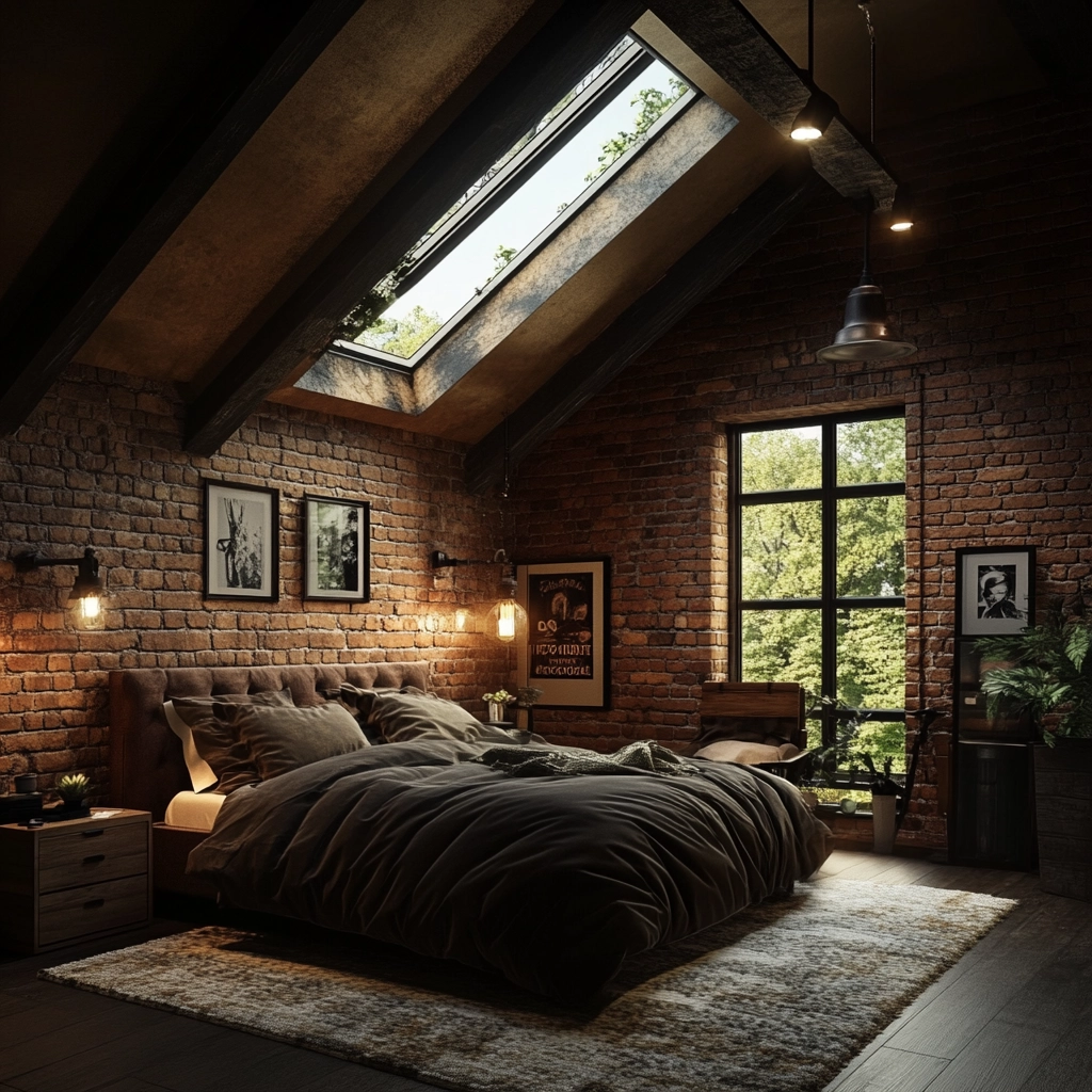 masculine farmhouse bedroom 44
