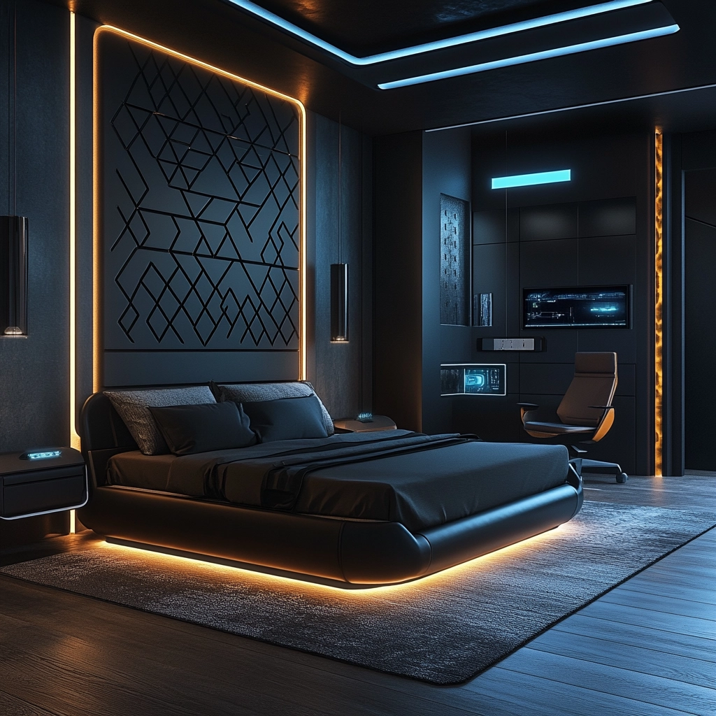 masculine farmhouse bedroom 46