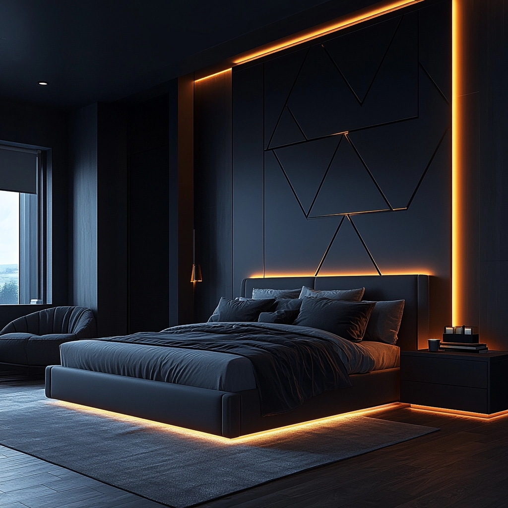 masculine farmhouse bedroom 47