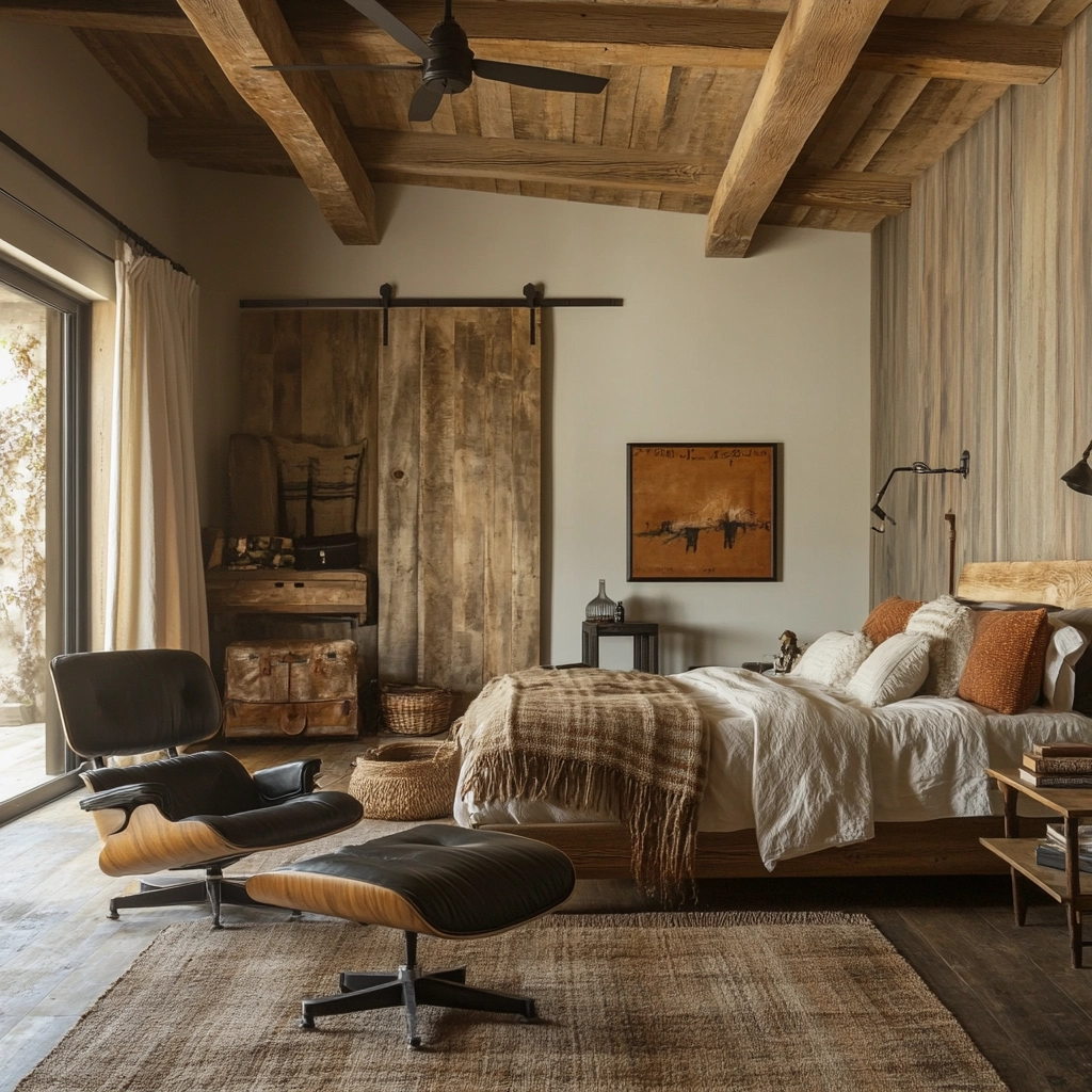 masculine farmhouse bedroom 53
