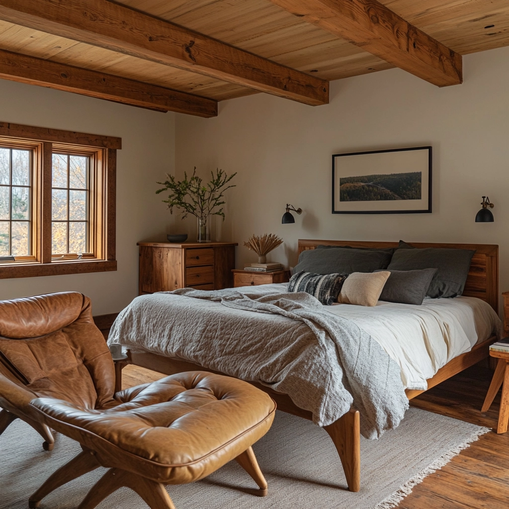 masculine farmhouse bedroom 54
