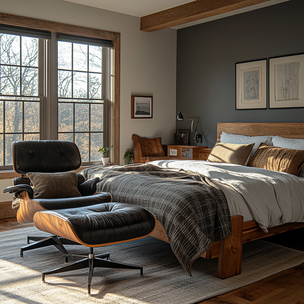 masculine farmhouse bedroom 55