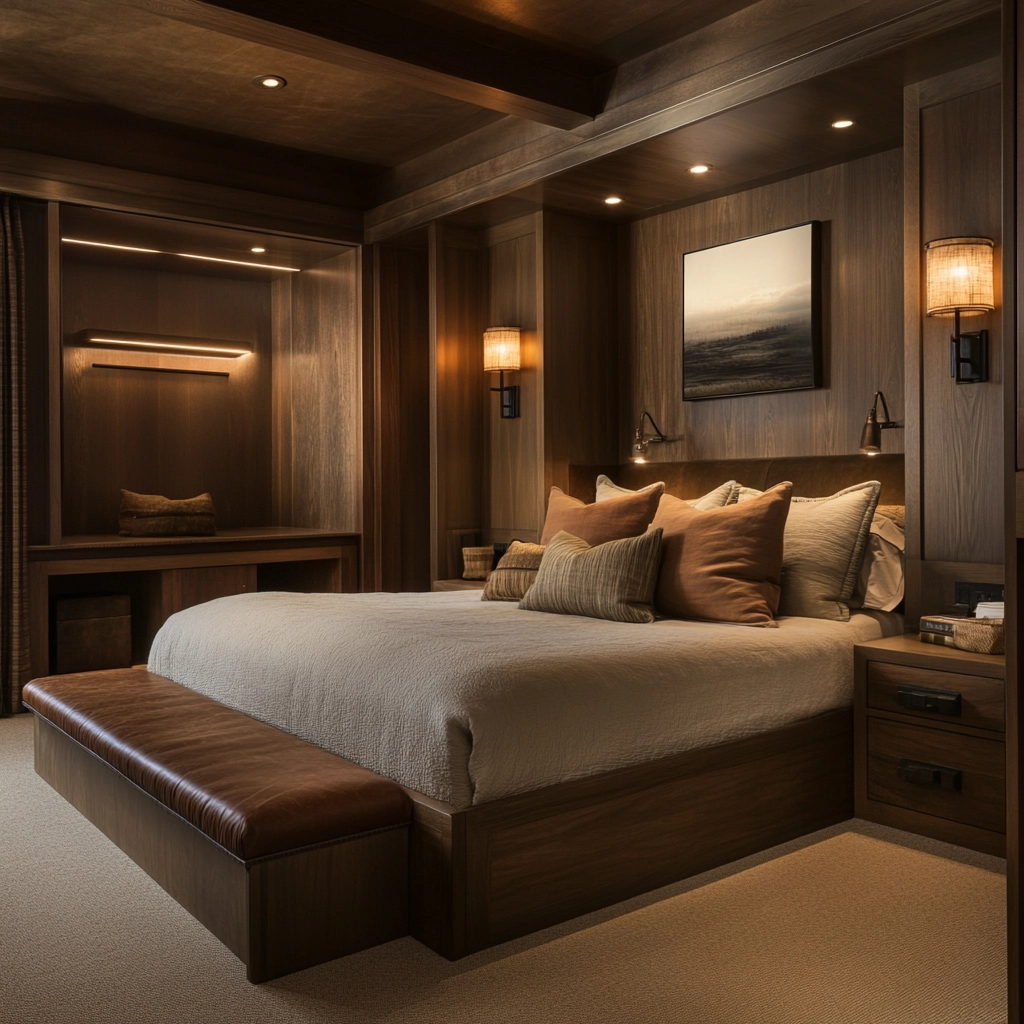 masculine farmhouse bedroom 63