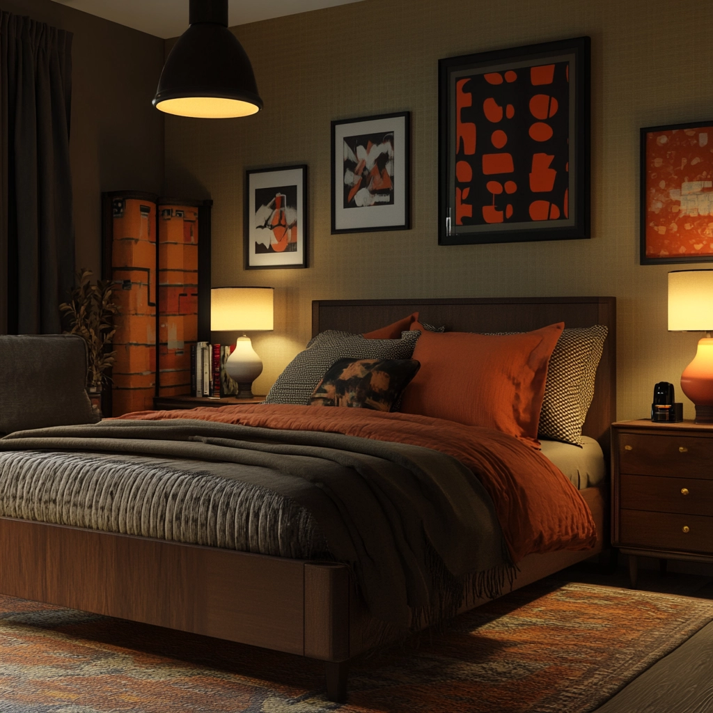 masculine farmhouse bedroom 75