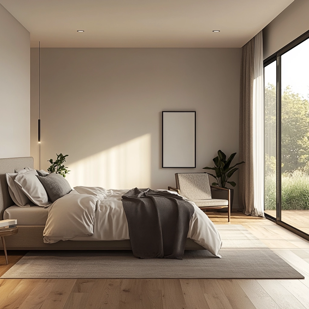 mid century farmhouse bedroom 11