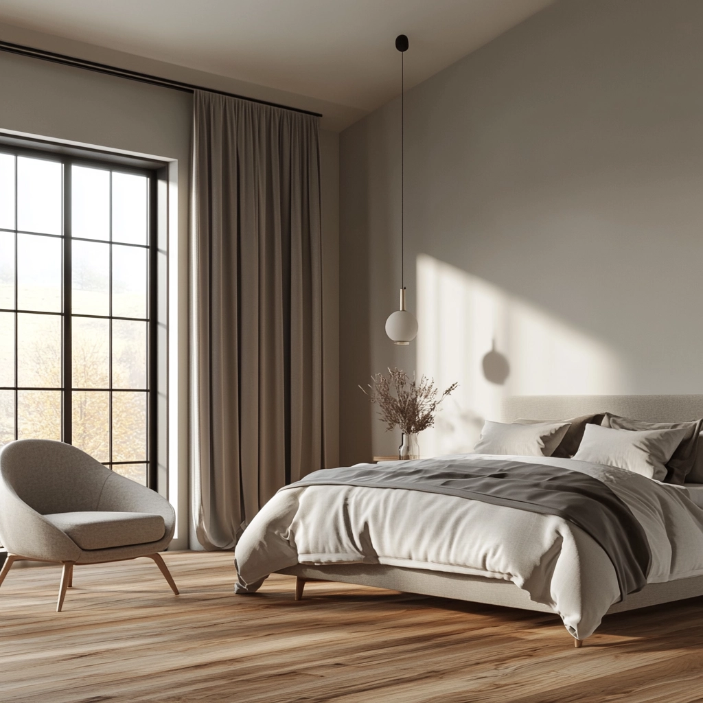 mid century farmhouse bedroom 12