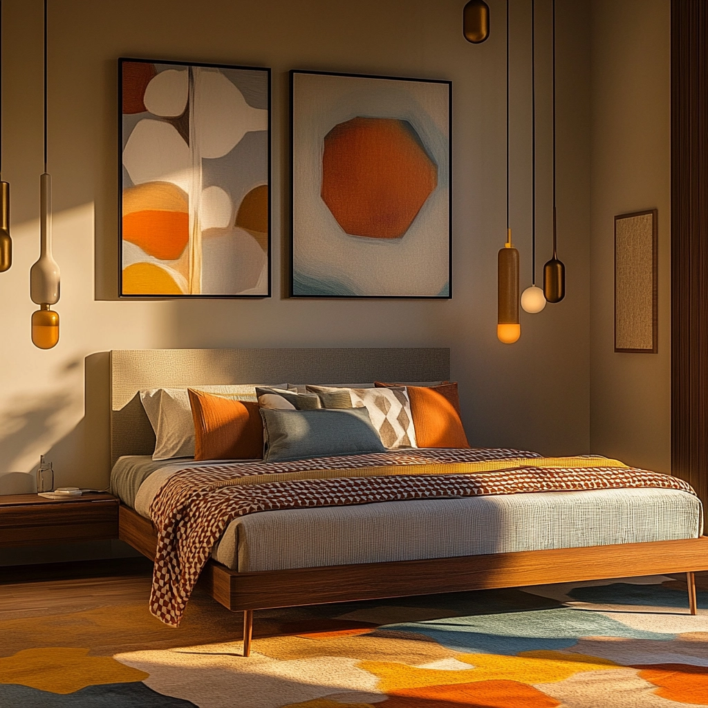 mid century farmhouse bedroom 18