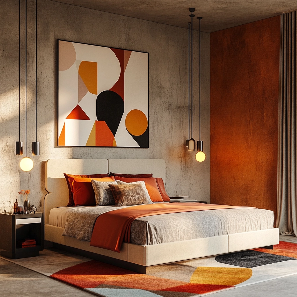 mid century farmhouse bedroom 20