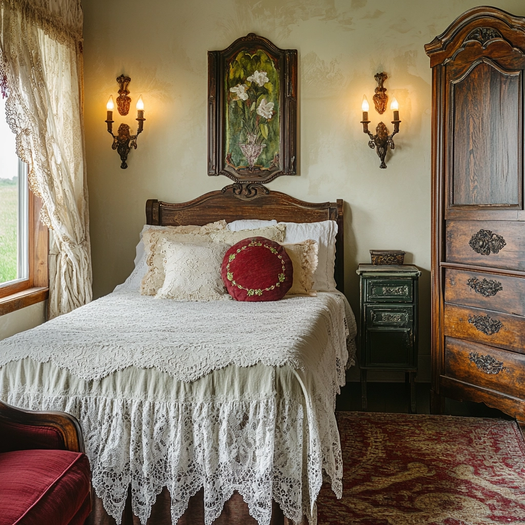 mid century farmhouse bedroom 34
