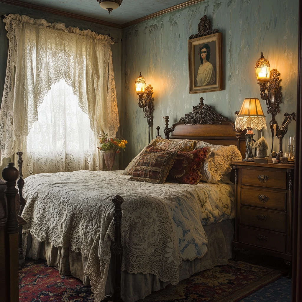 mid century farmhouse bedroom 36