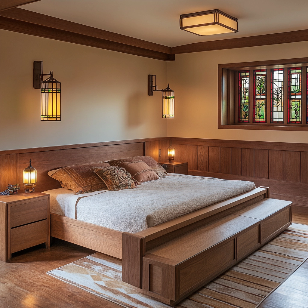 mid century farmhouse bedroom 40