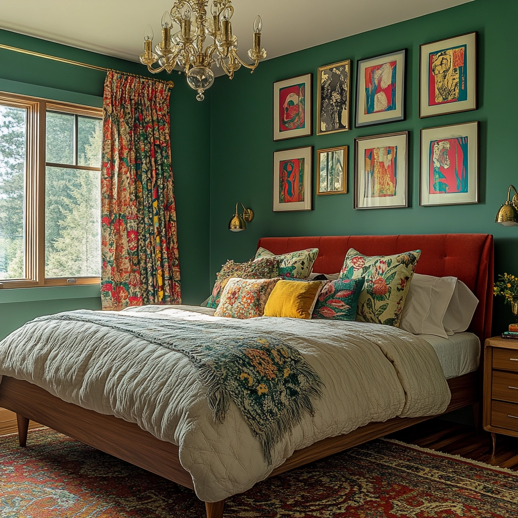 mid century farmhouse bedroom 44