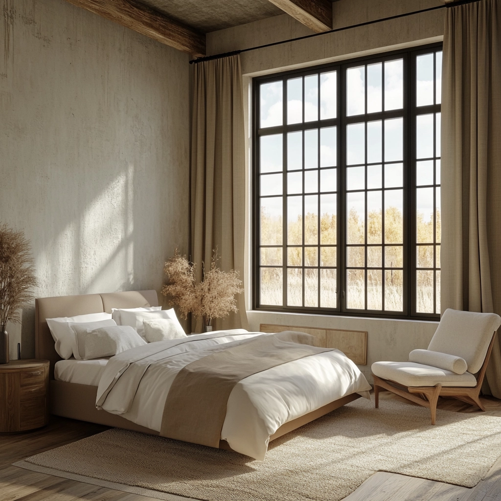 mid century farmhouse bedroom 49