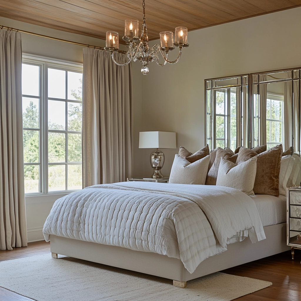 mid century farmhouse bedroom 59