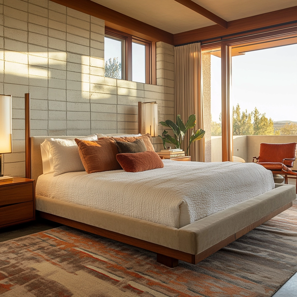 mid century farmhouse bedroom 61