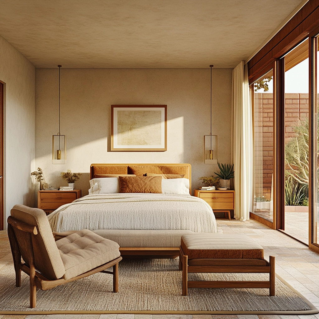 mid century farmhouse bedroom 62