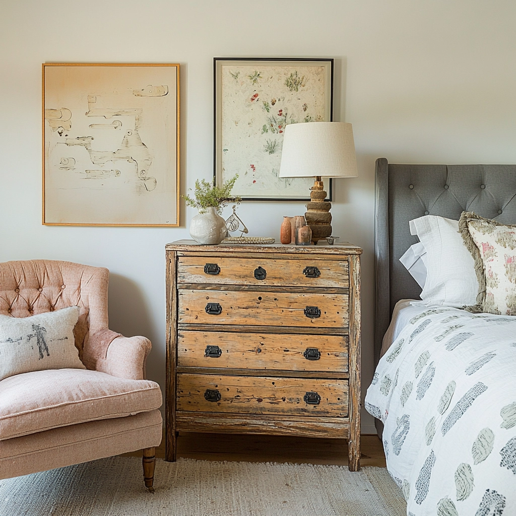 mid century farmhouse bedroom 7
