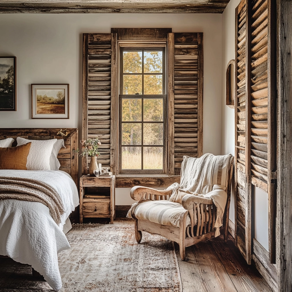 mid century farmhouse bedroom 73