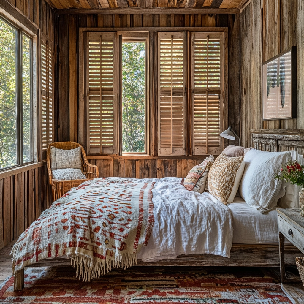mid century farmhouse bedroom 74