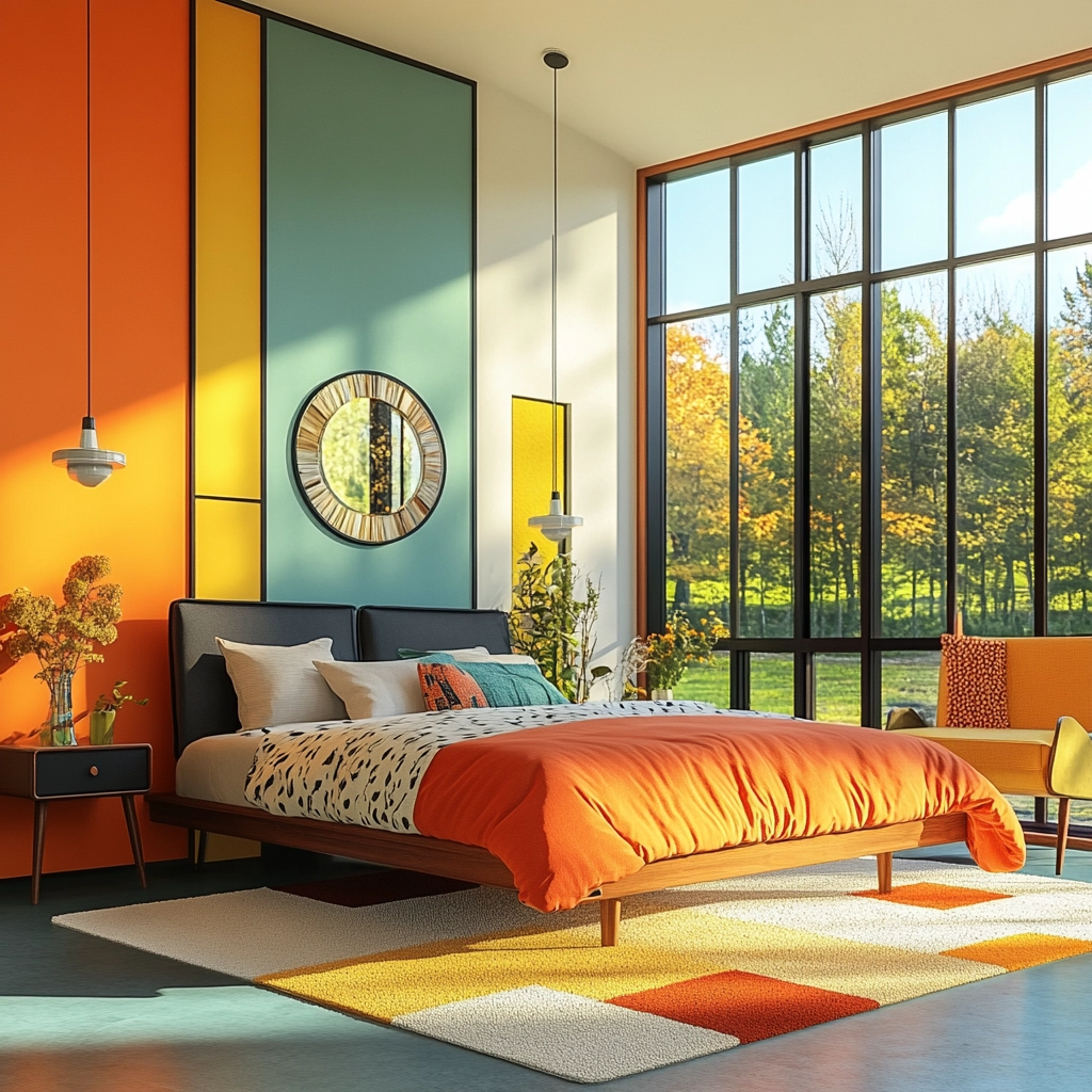 mid century farmhouse bedroom 77
