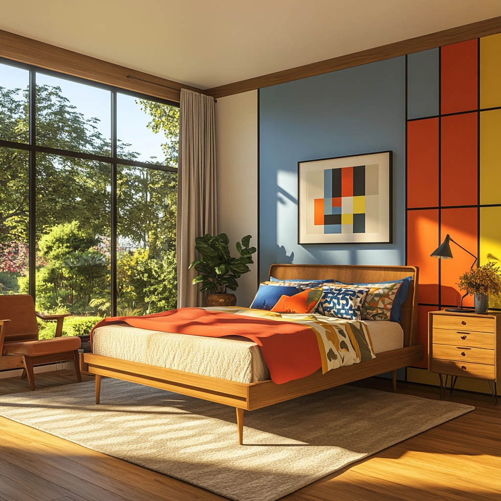 mid century farmhouse bedroom 79