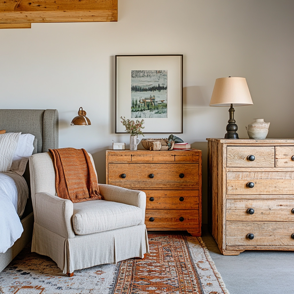 mid century farmhouse bedroom 8
