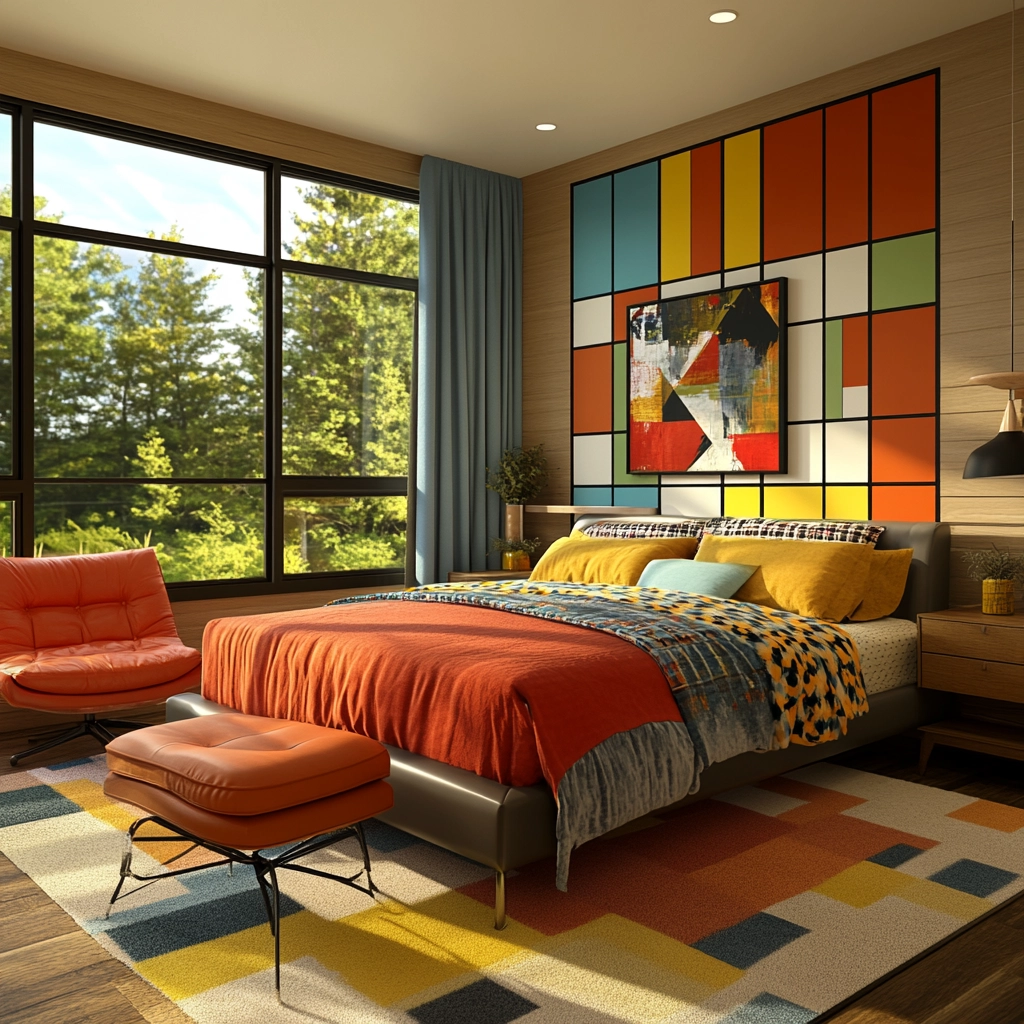 mid century farmhouse bedroom 80