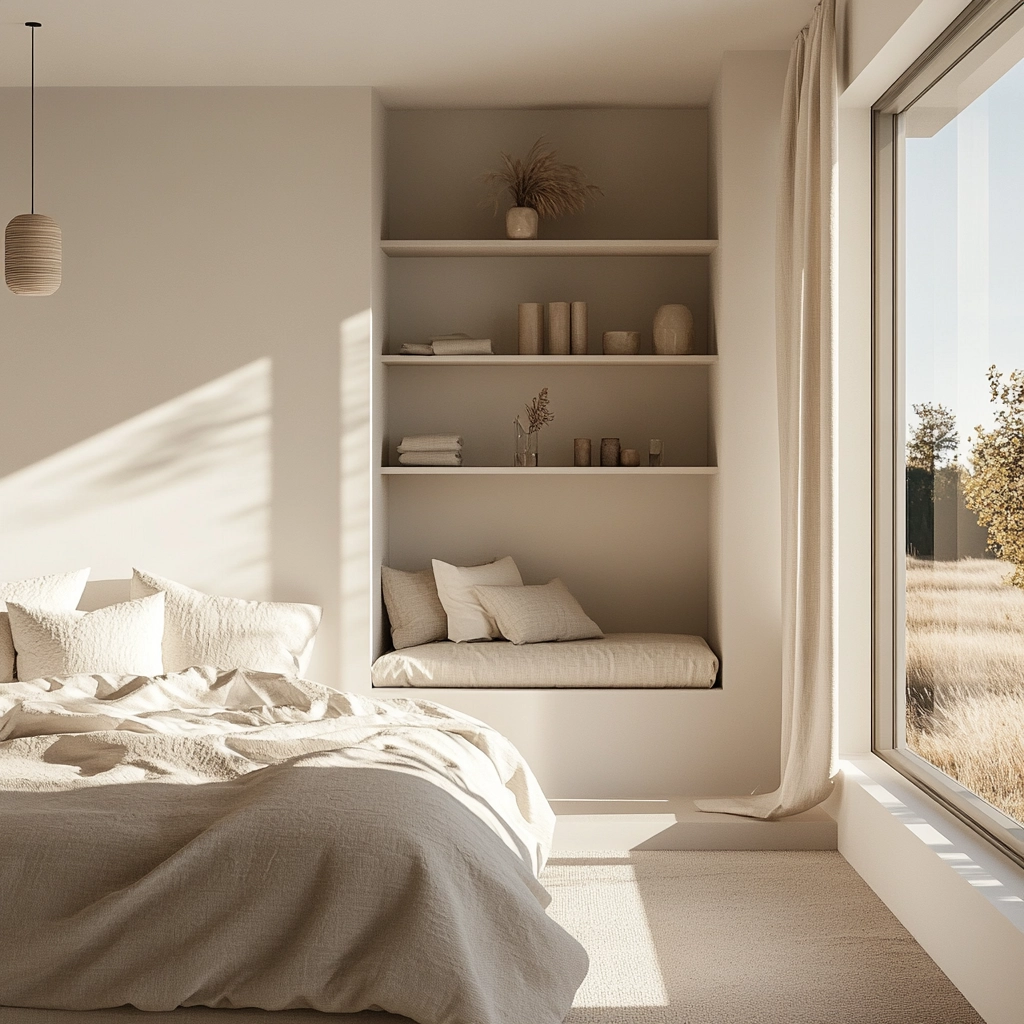 minimalist farmhouse bedroom 11
