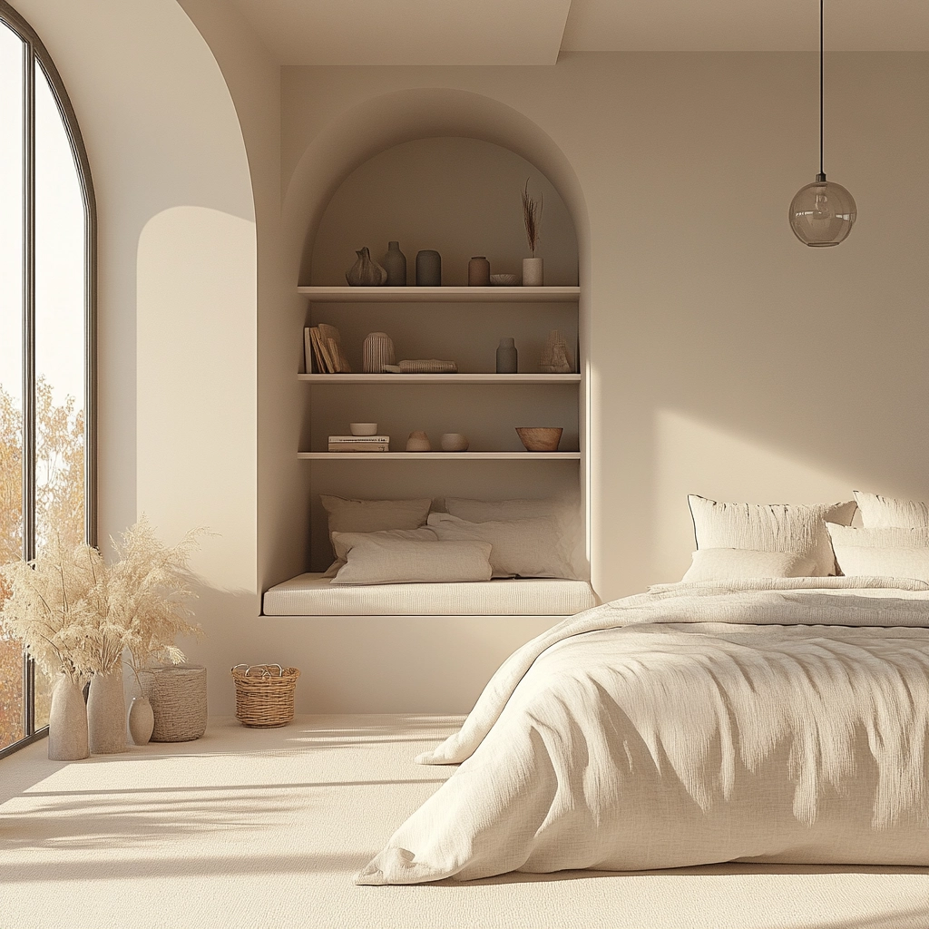 minimalist farmhouse bedroom 12