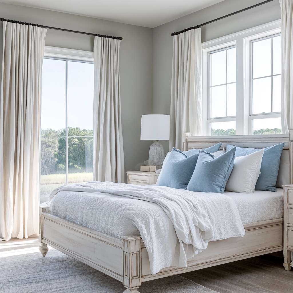 minimalist farmhouse bedroom 24