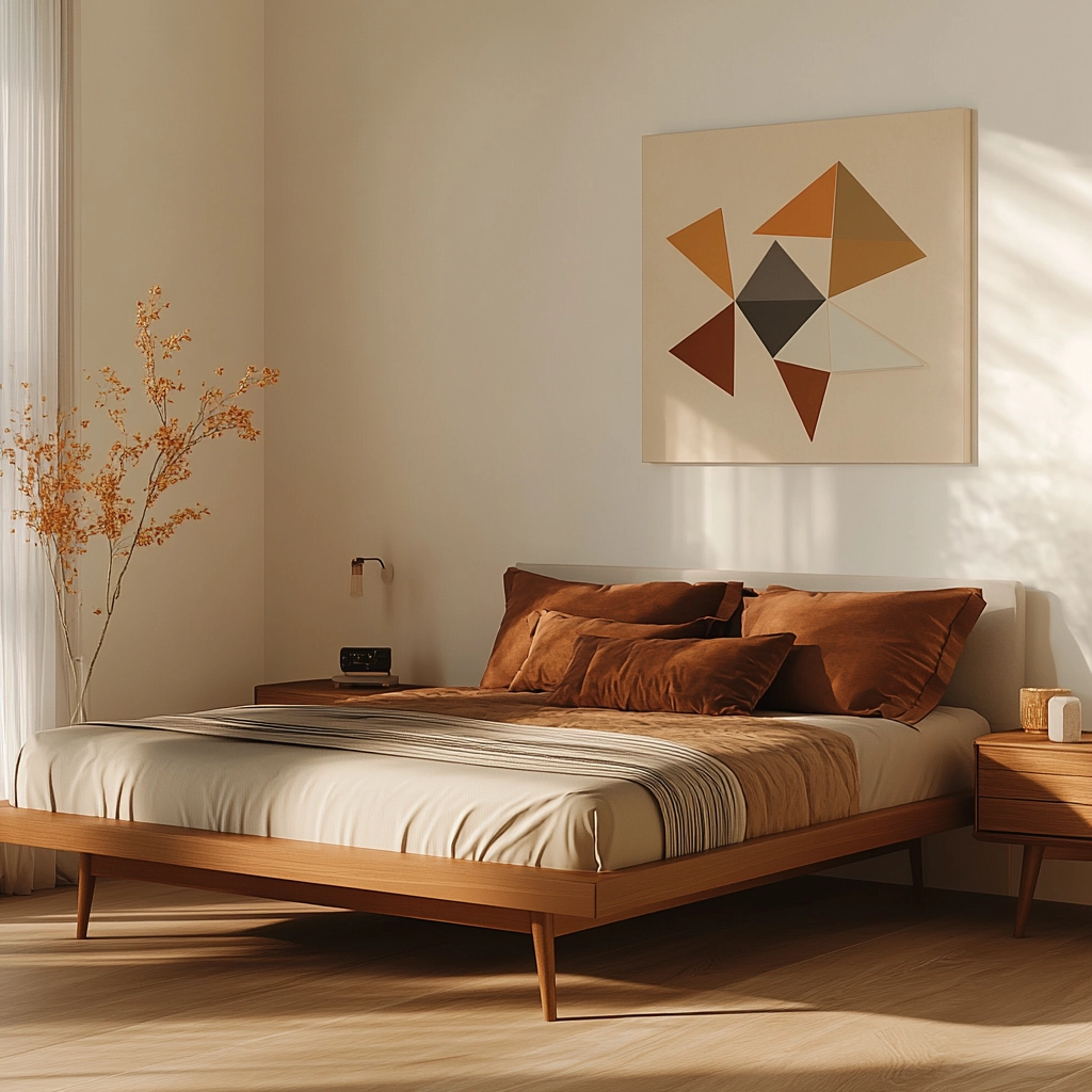 minimalist farmhouse bedroom 25